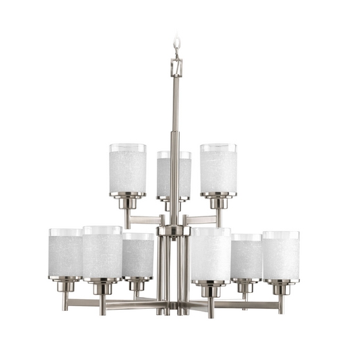 Progress Lighting Alexa Chandelier in Brushed Nickel by Progress Lighting P4626-09