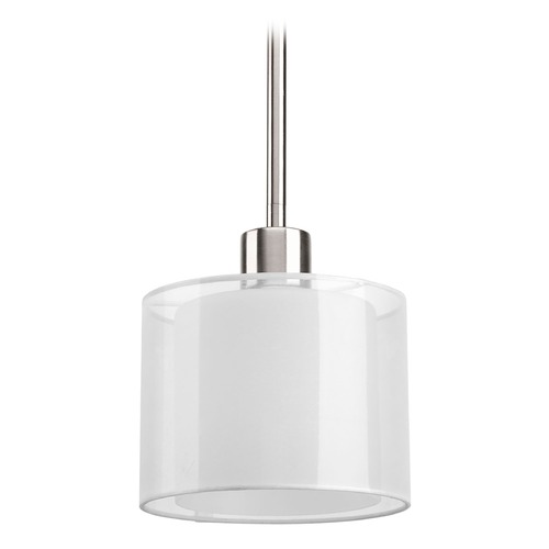 Progress Lighting Invite Mini Pendant in Brushed Nickel by Progress Lighting P5110-09