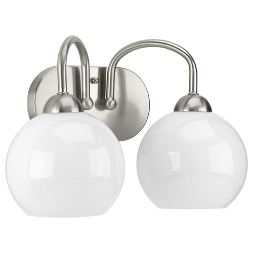 Progress Lighting Carisa Brushed Nickel 2-Light Bathroom Light by Progress Lighting P300085-009