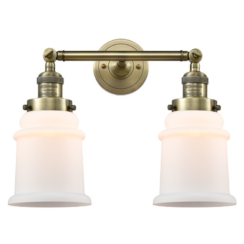 Innovations Lighting Canton Antique Brass Bathroom Light by Innovations Lighting 208-AB-G181