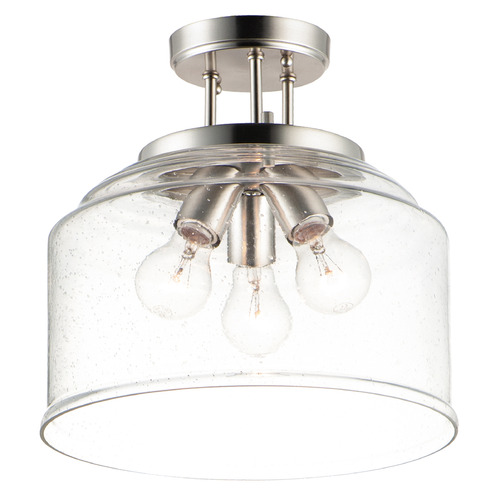 Maxim Lighting Maxim Lighting Acadia Satin Nickel Semi-Flushmount Light 12271CDSN