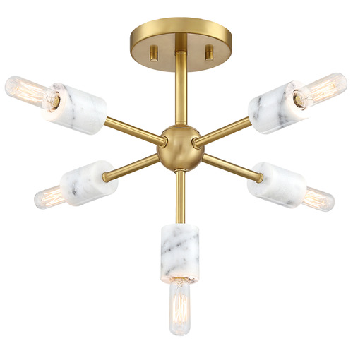 Designers Fountain Lighting Designers Fountain Star Dust Brushed Gold Semi-Flushmount Light D304C-SF-BG
