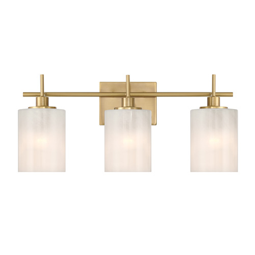 Meridian Meridian Natural Brass Bathroom Light M80084NB