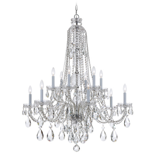 Crystorama Lighting Crystorama Lighting Traditional Crystal Polished Chrome Crystal Chandelier 1114-CH-CL-MWP