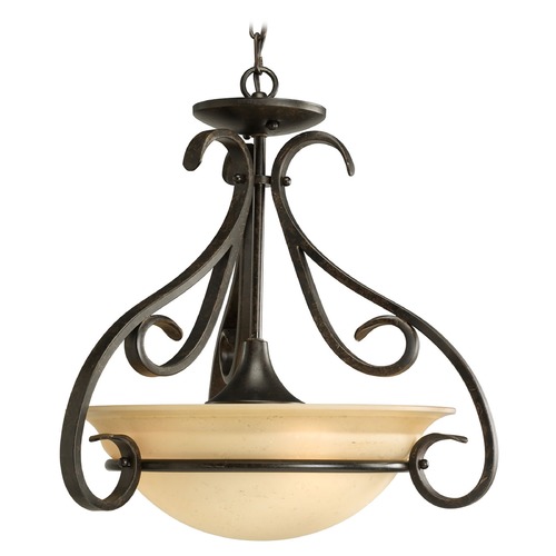 Progress Lighting Torino Pendant in Forged Bronze by Progress Lighting P3843-77
