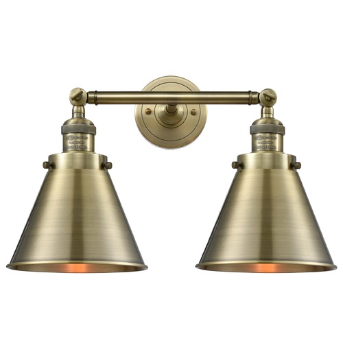 Innovations Lighting Appalachian Antique Brass Bathroom Light by Innovations Lighting 208-AB-M13-AB