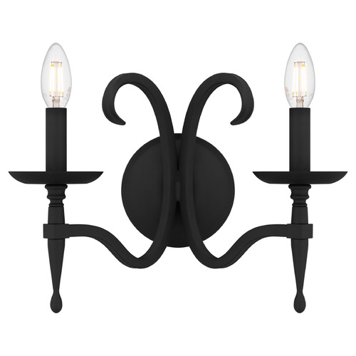 Quoizel Lighting Quoizel Lighting Octavia Earth Black Sconce OCA8714EK