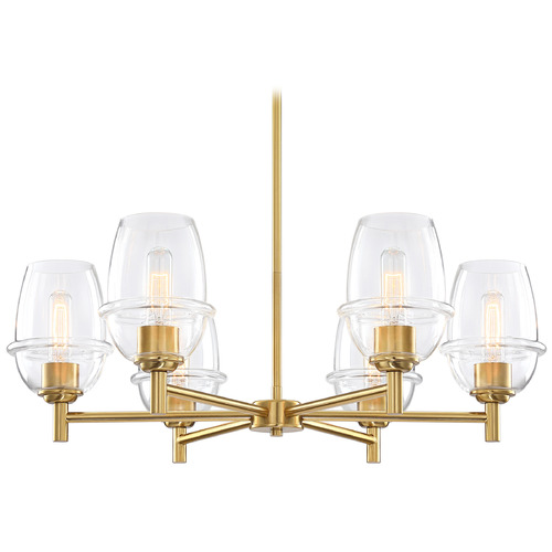 Designers Fountain Lighting Designers Fountain Summer Jazz Brushed Gold Chandelier D310M-6CH-BG