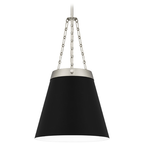 Quoizel Lighting Quoizel Lighting Quoizel Piccolo Pendant Brushed Nickel Pendant Light with Conical Shade QPP6183BN