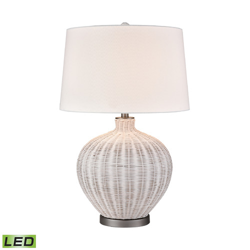 Elk Lighting Elk Lighting Brinley White & Pewter LED Table Lamp with Empire Shade H0019-10321-LED