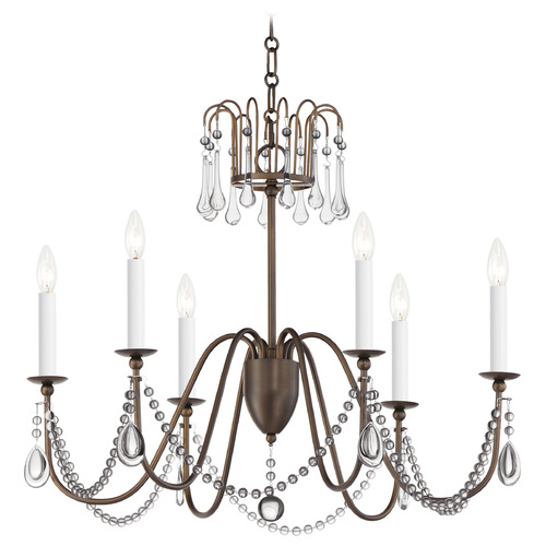 Maxim Lighting Maxim Lighting Plumette Chestnut Bronze Chandelier 12166CHB/CRY