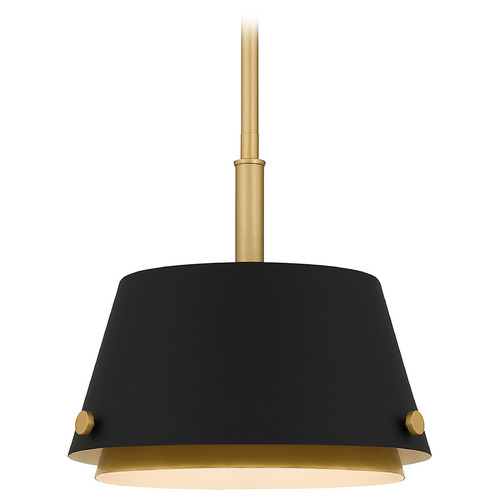 Quoizel Lighting Quoizel Lighting Quoizel Piccolo Pendant Matte Black Pendant Light with Empire Shade QPP6163MBK