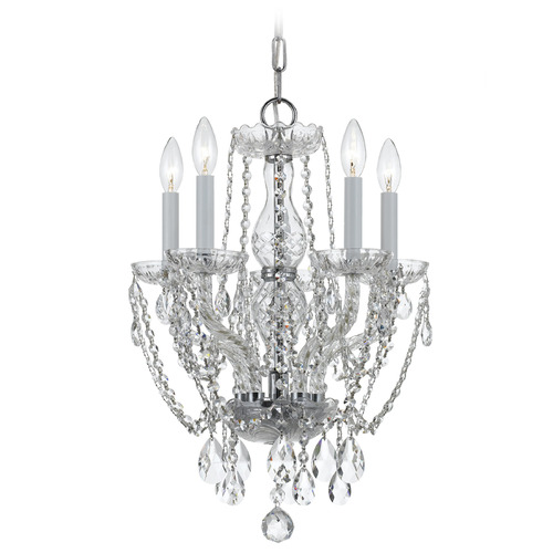 Crystorama Lighting Crystorama Lighting Traditional Crystal Polished Chrome Crystal Chandelier 1129-CH-CL-S