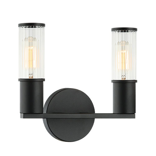 Matteo Lighting Klarice Matte Black Sconce by Matteo Lighting S02802MB
