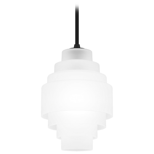 Quoizel Lighting Quoizel Lighting Quoizel Piccolo Pendant Matte Black Pendant Light with Cylindrical Shade QPP6186MBK