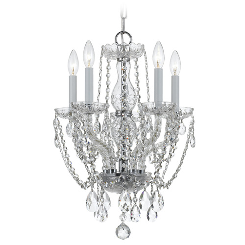 Crystorama Lighting Crystorama Lighting Traditional Crystal Polished Chrome Crystal Chandelier 1129-CH-CL-SAQ