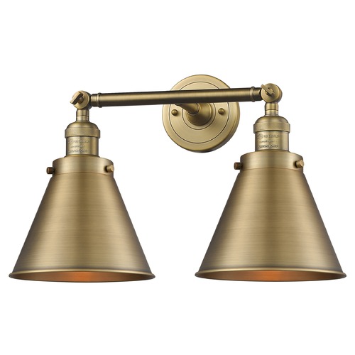 Innovations Lighting Appalachian Brushed Brass Bathroom Light by Innovations Lighting 208-BB-M13-BB