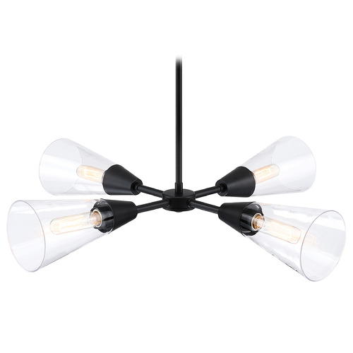 Designers Fountain Lighting Designers Fountain Norro Matte Black Chandelier D290M-4CH-MB