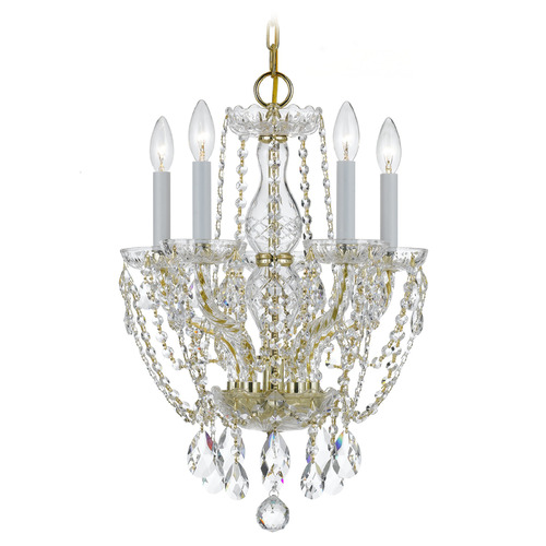 Crystorama Lighting Crystorama Lighting Traditional Crystal Polished Brass Crystal Chandelier 1129-PB-CL-MWP