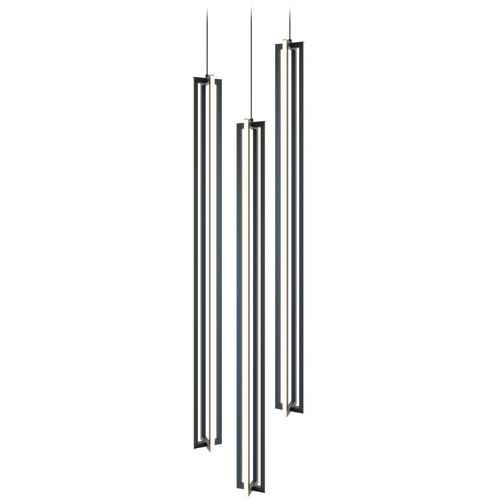 AFX Lighting Afx Lighting Cass Black LED Multi-Light Pendant CSSP48L30D1BKRND3