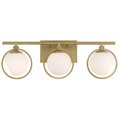 Designers Fountain Lighting Designers Fountain Teatro Brushed Gold Bathroom Light D296C-3B-BG