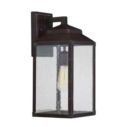 Savoy House Seeded Glass Outdoor Wall Light Bronze Savoy House 5-341-213