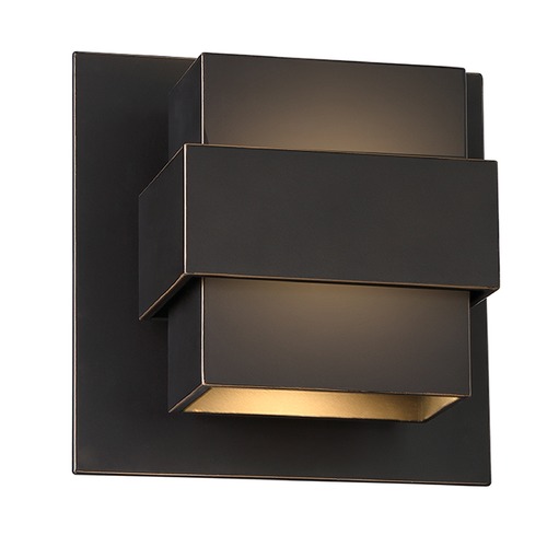 Modern Forms by WAC Lighting Pandora 7-Inch LED Outdoor Wall Light in Oil-Rubbed Bronze by Modern Forms WS-W30507-ORB