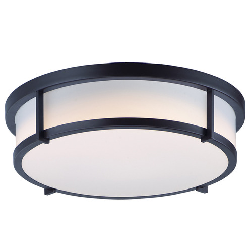Maxim Lighting Maxim Lighting Rogue E26 Black Flushmount Light 10270WTBK