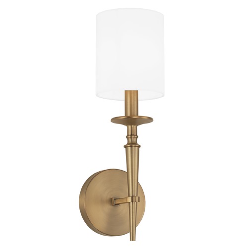 Capital Lighting Abbie 16.50-Inch Wall Sconce in Aged Brass by HomePlace by Capital Lighting 642611AD-701