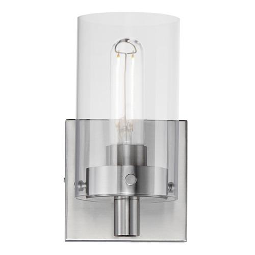 Maxim Lighting Maxim Lighting Pinn Satin Nickel Sconce 12401CLSN