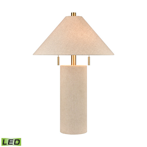 Elk Lighting Elk Lighting Blythe Oatmeal LED Table Lamp with Conical Shade H0019-10338-LED