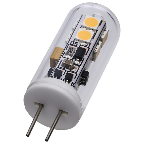 Satco Lighting 2W Bi Pin G4 3000K 12V Clear LED Light Bulb by Satco Lighting S12310
