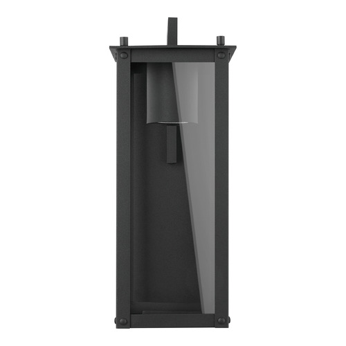 Capital Lighting Hunt 15-Inch Outdoor Wall Lantern in Black by Capital Lighting 934611BK-GL