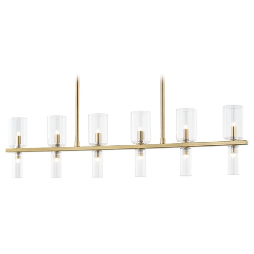 Mitzi by Hudson Valley Tabitha Aged Brass Island Light by Mitzi by Hudson Valley H384912-AGB