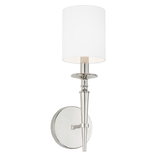 Capital Lighting Abbie Wall Sconce in Polished Nickel by HomePlace by Capital Lighting 642611PN-701