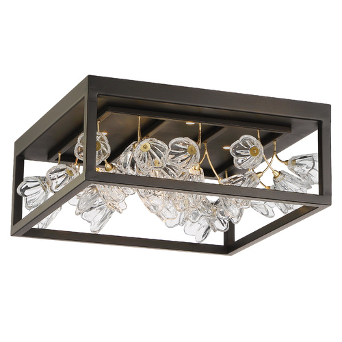 Metropolitan Lighting Maison Des Fleurs 4-Light LED Flush Mount in Bronze by Metropolitan N7964-730-L