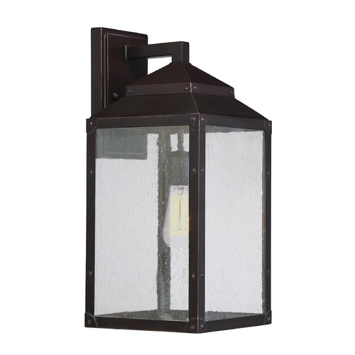 Savoy House Seeded Glass Outdoor Wall Light Bronze Savoy House 5-344-213