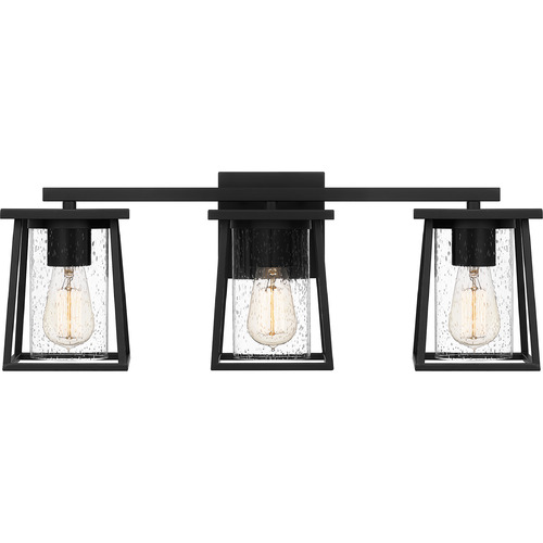 Quoizel Lighting Lodge Bathroom Light in Matte Black by Quoizel Lighting LDG8624MBK