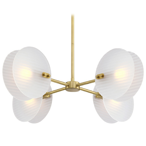 Designers Fountain Lighting Designers Fountain Sky Fall Brushed Gold Chandelier D311C-4CH-BG