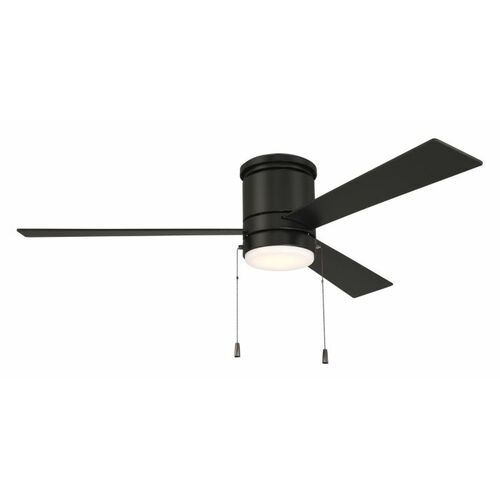 Craftmade Lighting Craftmade Lighting Mccoy Flat Black LED Ceiling Fan with Light MCYH52FB3-PC
