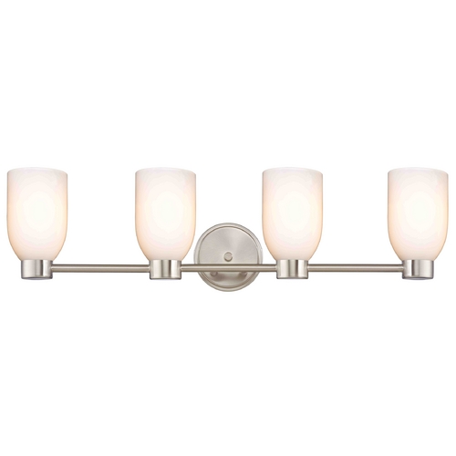Design Classics Lighting Aon Fuse Satin Nickel Bathroom Light 1804-09 GL1024D