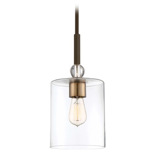 Minka Lavery Studio 5 Bronze with natural Brush Pendant by Minka Lavery 3089-416