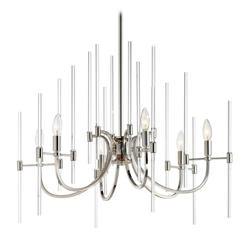 Maxim Lighting Divine Polished Nickel Chandelier by Maxim Lighting 38407CLPN