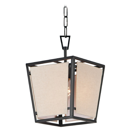 Maxim Lighting Maxim Lighting Montauk Black Mini-Pendant Light with Square Shade 20261CVBK