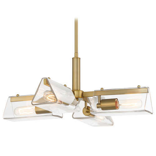 Designers Fountain Lighting Designers Fountain Latitude Brushed Gold Chandelier D279M-4CH-BG