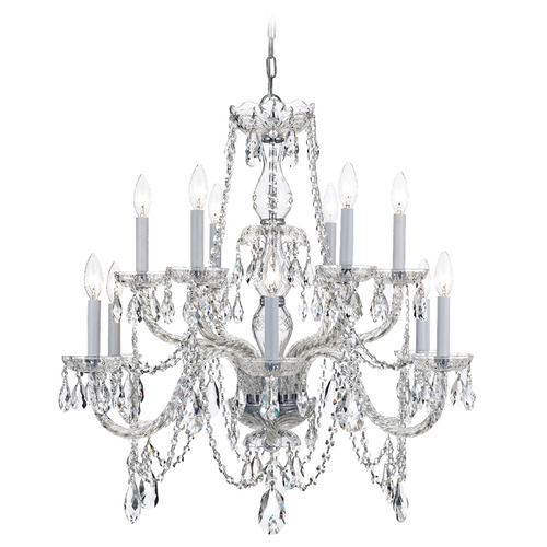 Crystorama Lighting Crystorama Lighting Traditional Crystal Polished Chrome Crystal Chandelier 1135-CH-CL-I
