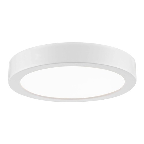 Design Classics Lighting Flat LED Light Surface Mount 6-Inch Round White 3000K 1077LM 6309-WH T16