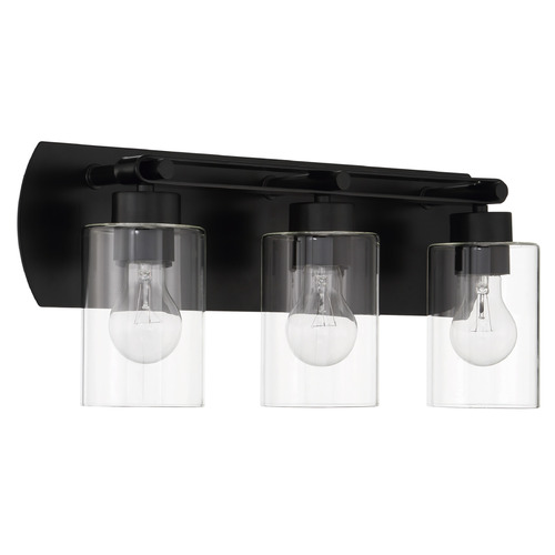 Craftmade Lighting Craftmade Lighting Hendrix Flat Black Bathroom Light 17621FB3