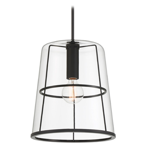 Designers Fountain Lighting Designers Fountain Alonzo Matte Black Pendant Light with Conical Shade D299M-14P-MB