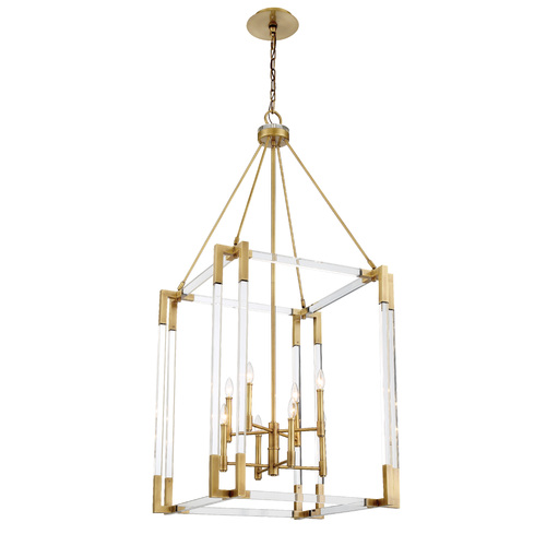 Metropolitan Lighting Prima Vista 8-Light Pendant in Brass by Metropolitan N7357-790